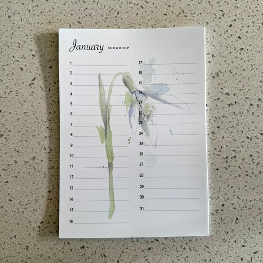 Perpetual Calendar Mini - V1 Birth Month Flowers