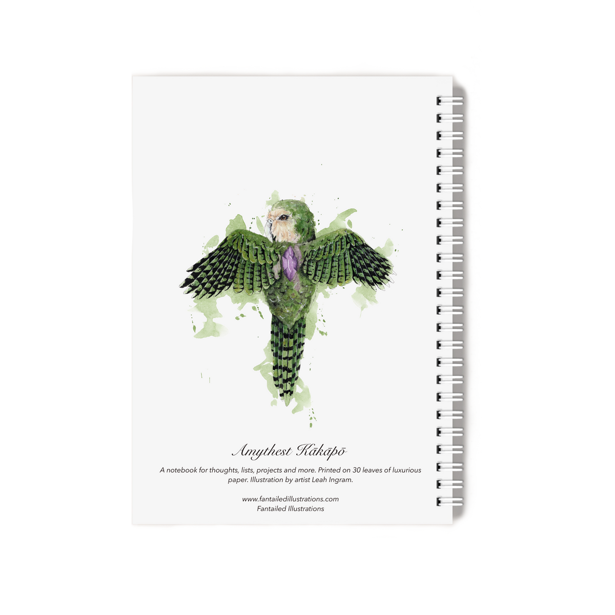"Amythest Kākāpō" Notebook