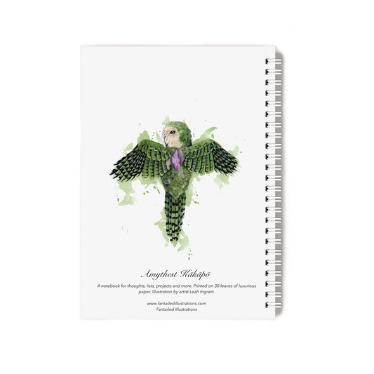 "Amythest Kākāpō" Notebook
