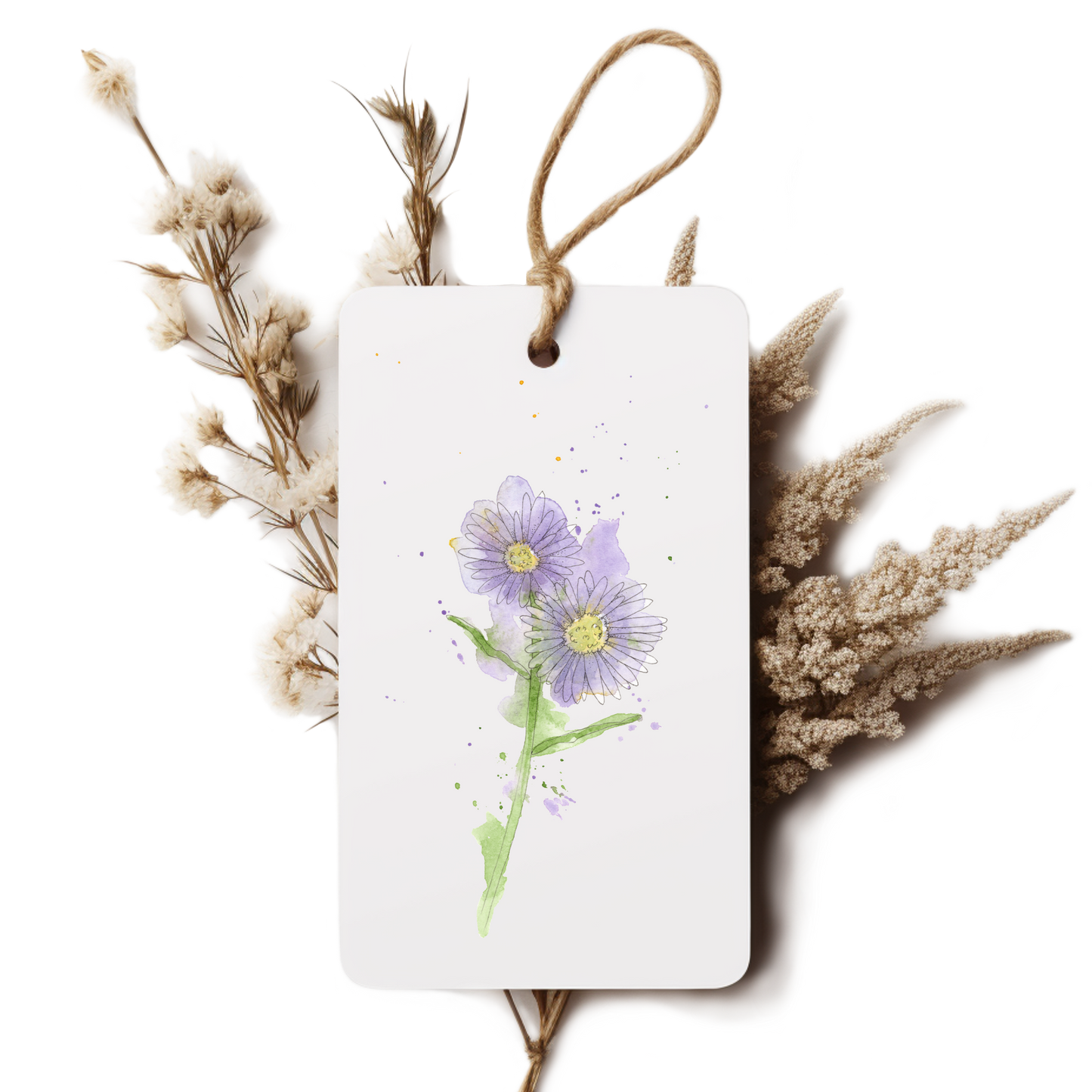 "Aster" Gift Tag