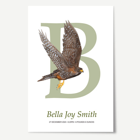 B Letter Custom Print