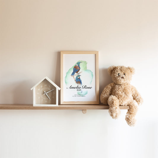 Tūi Birth Details Print