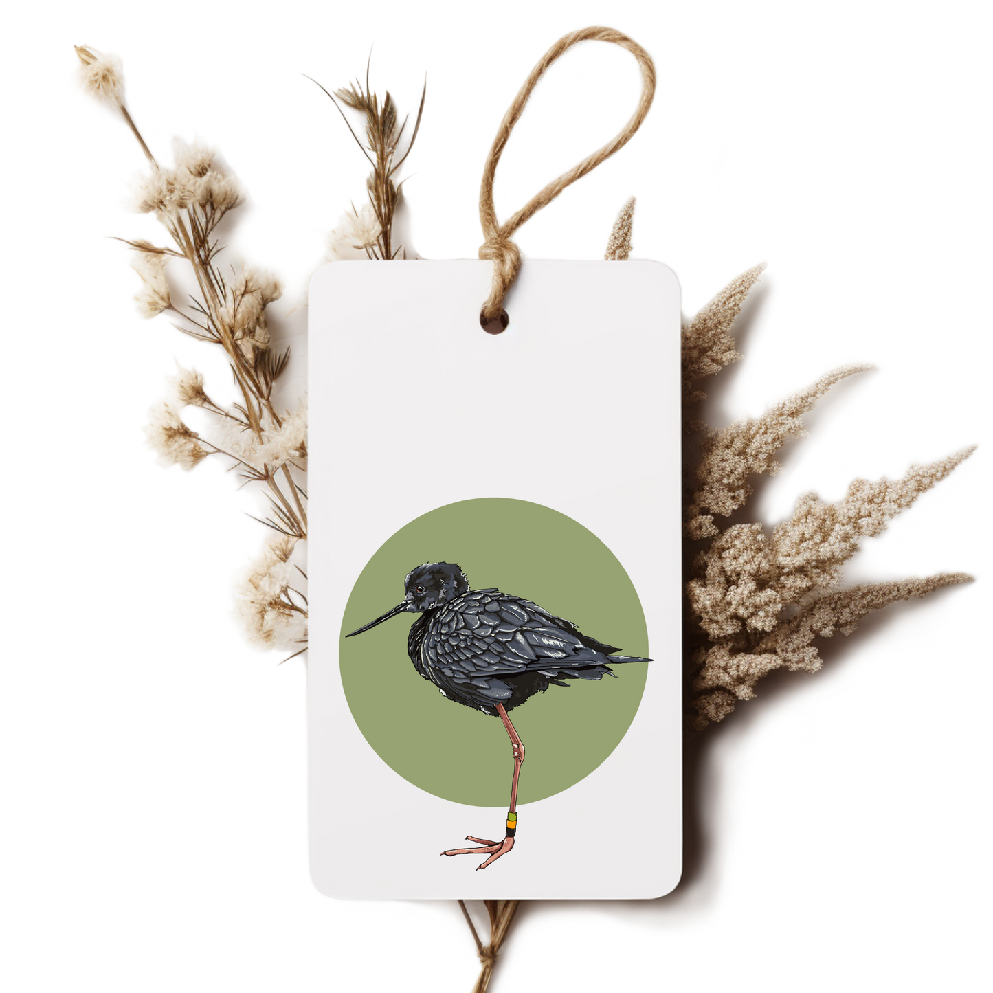 "Black Stilt" Gift Tag