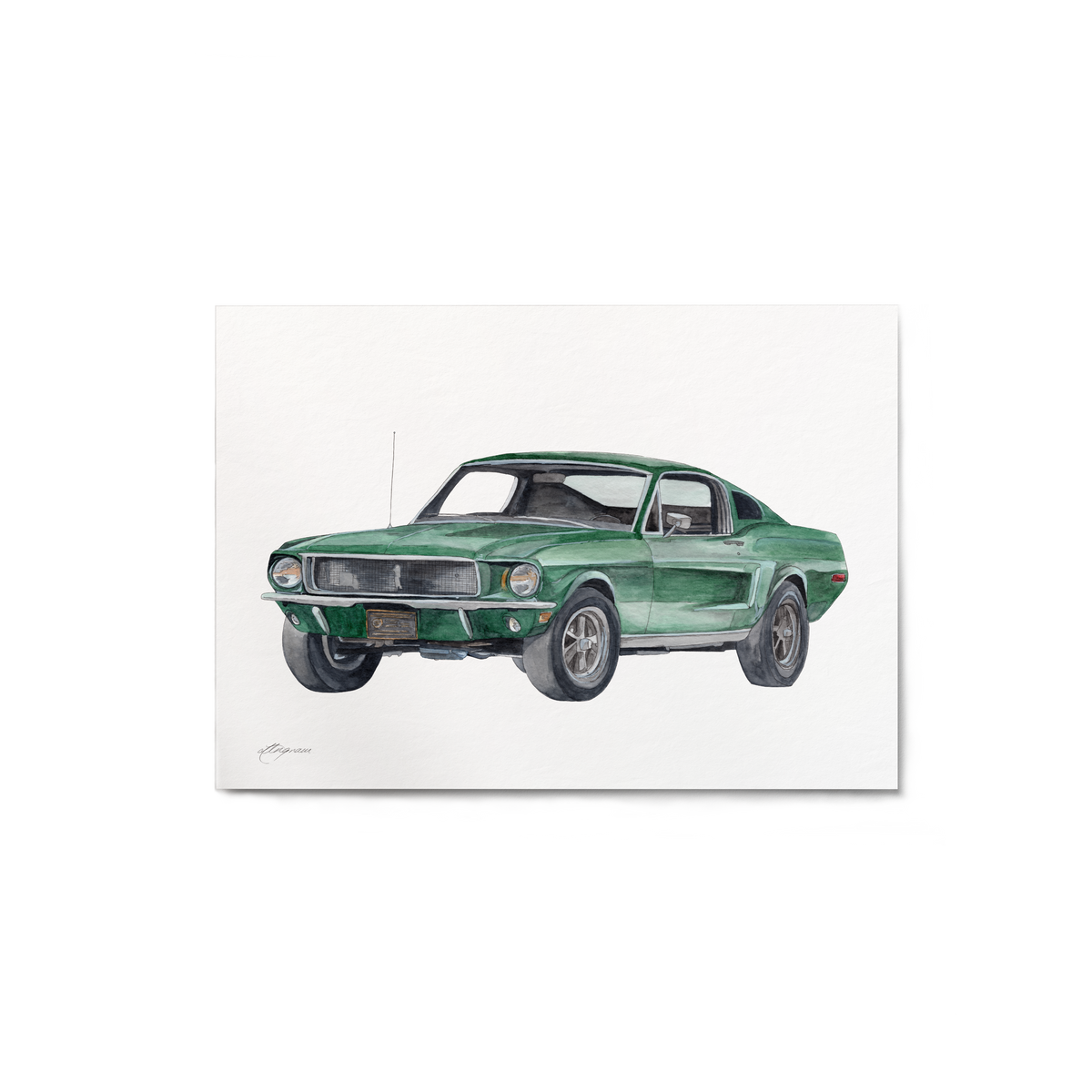 "Bullitt Mustang" Print