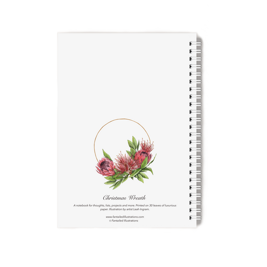 "Christmas Wreath" Notebook