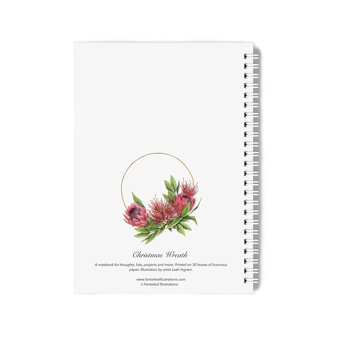 "Christmas Wreath" Notebook