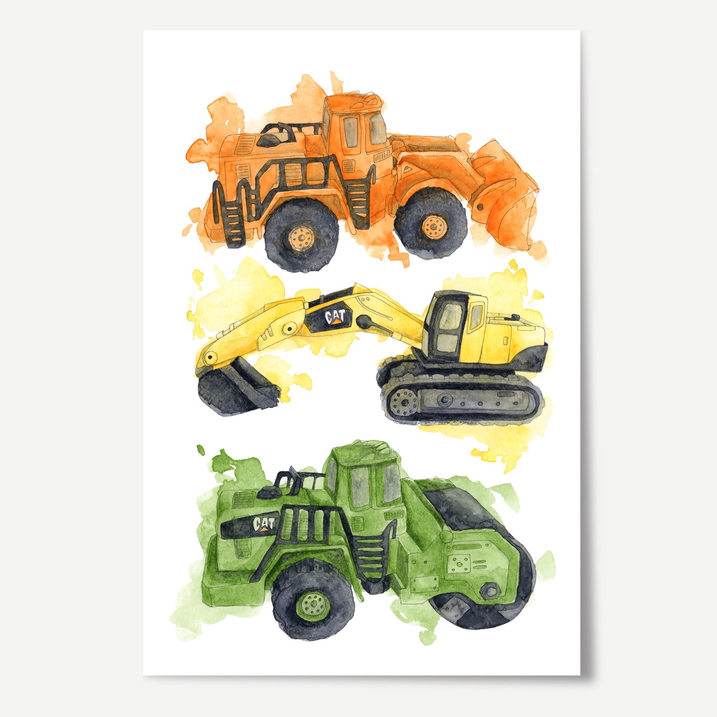 "Construction Vehicles" Original