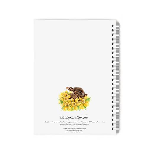 "Dozing in Daffodils" Notebook