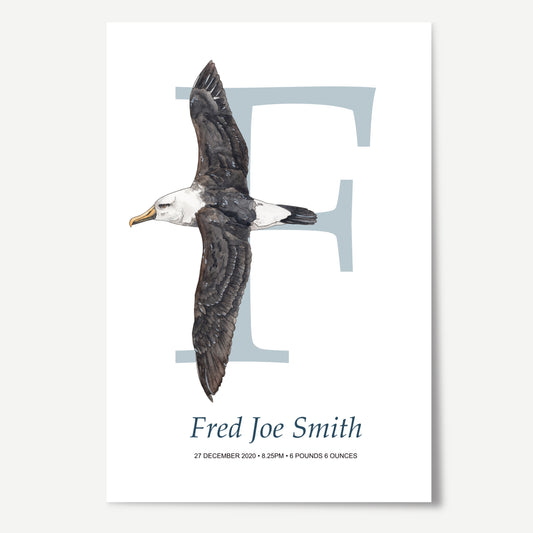 F Letter Custom Print