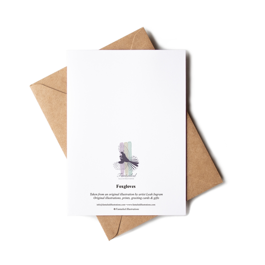 "Foxgloves" Greeting Card
