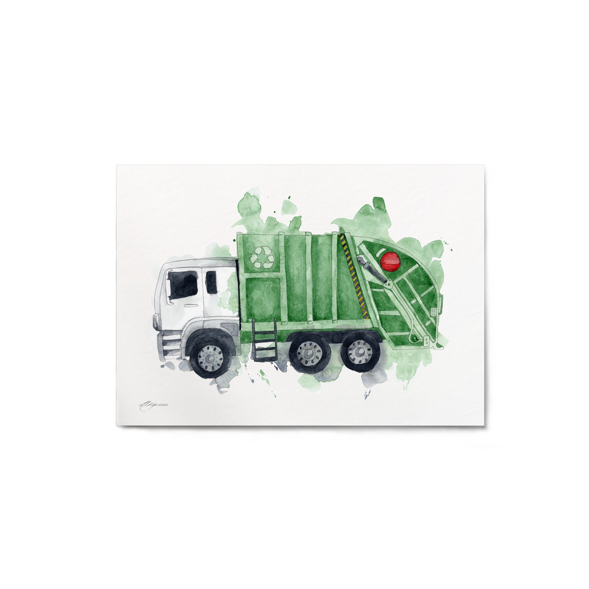 "Garbage Truck" Print