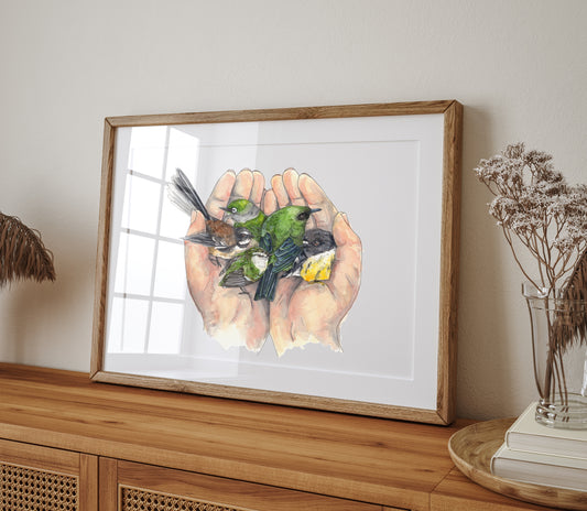 Handful of Aotearoa Print