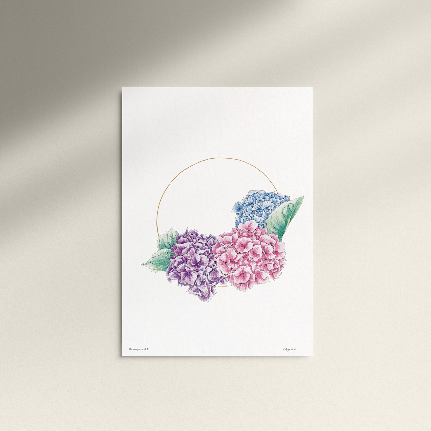 ONO Price - "Hydrangea in Gold" Original