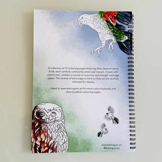 New Zealand Birds Colouring Book
