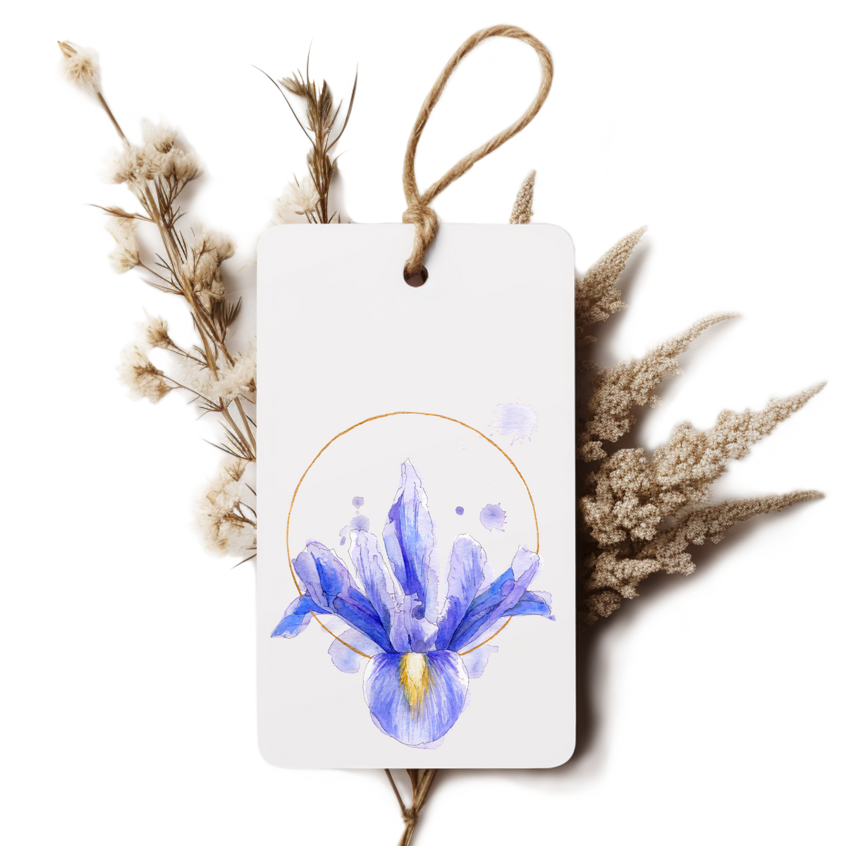 "Iris Circle" Gift Tag
