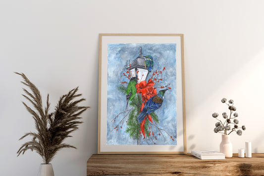 Kiwi Christmas Print