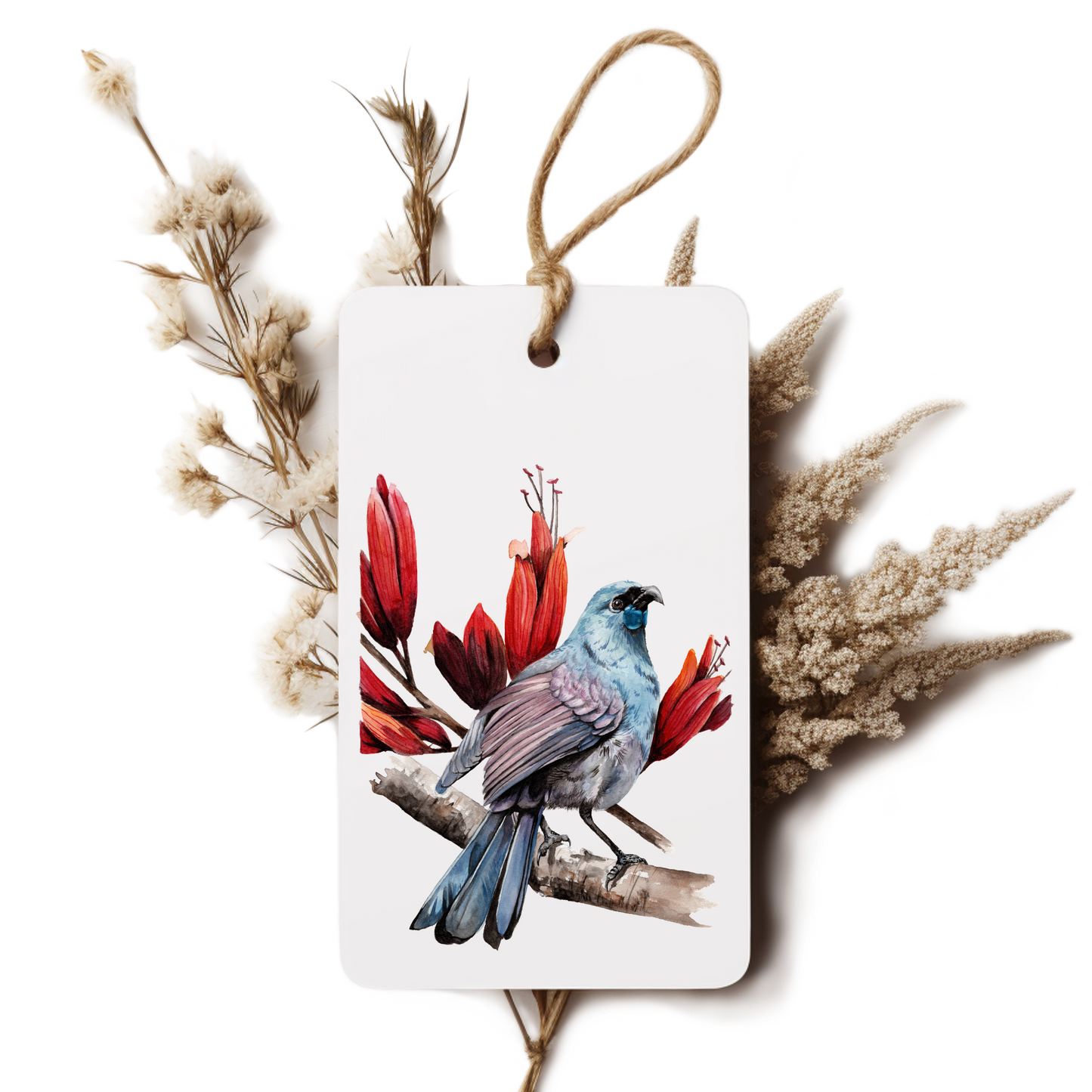 "Kōkako & Harakeke" Gift Tag
