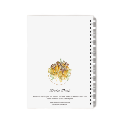 "Kōwhai Wreath" Notebook