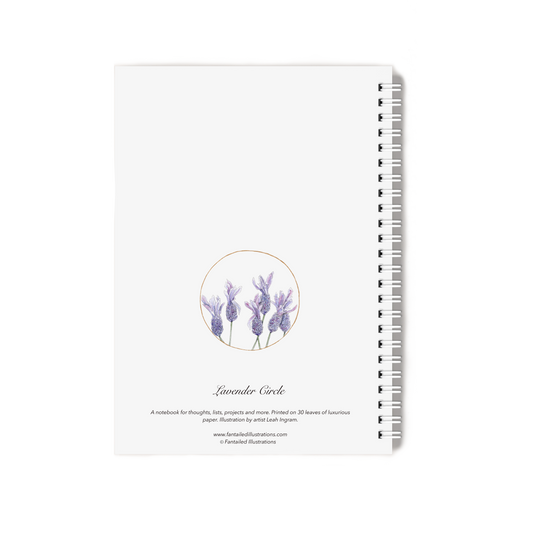 "Lavender Circle" Notebook