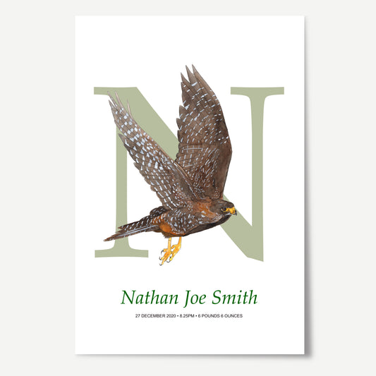 N Letter Custom Print