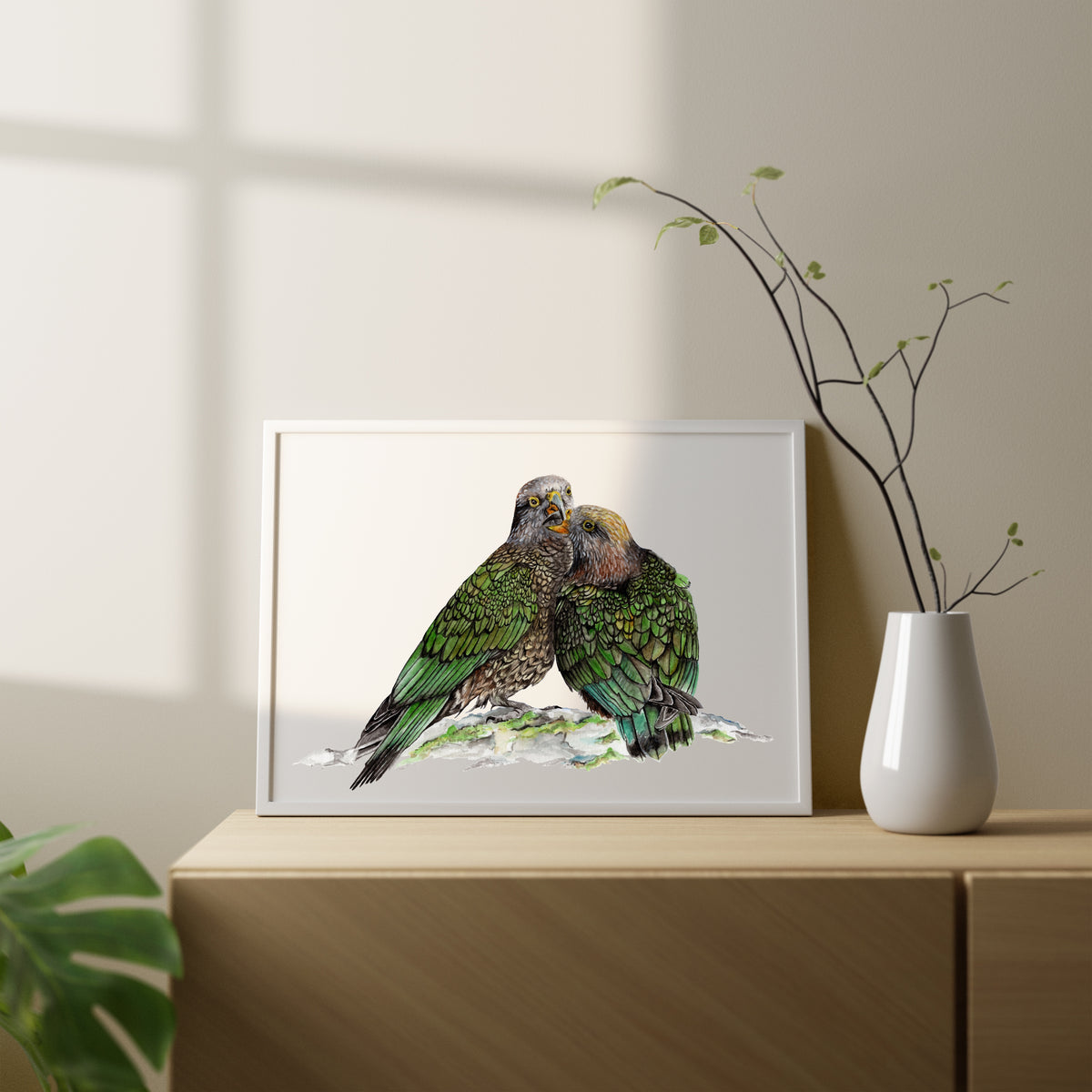 Native Pair Kea Print
