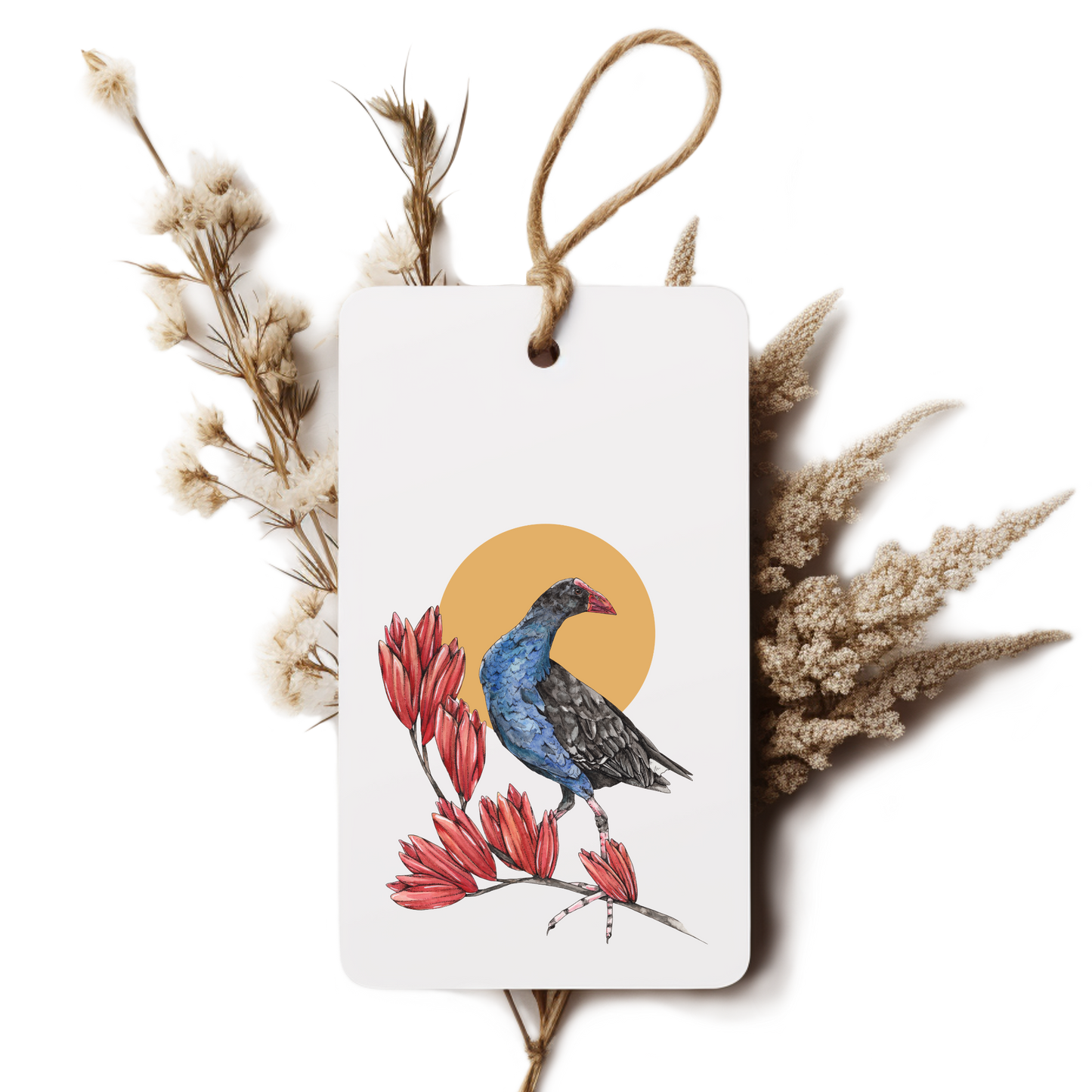 "Pūkeko Under the Sun" Gift Tag