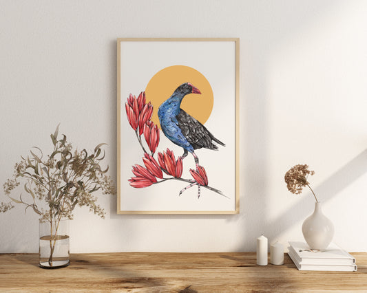Pūkeko Under the Sun Print