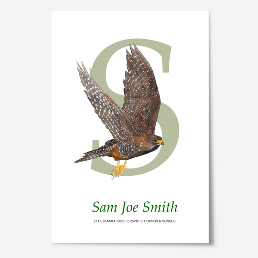 S Letter Custom Print