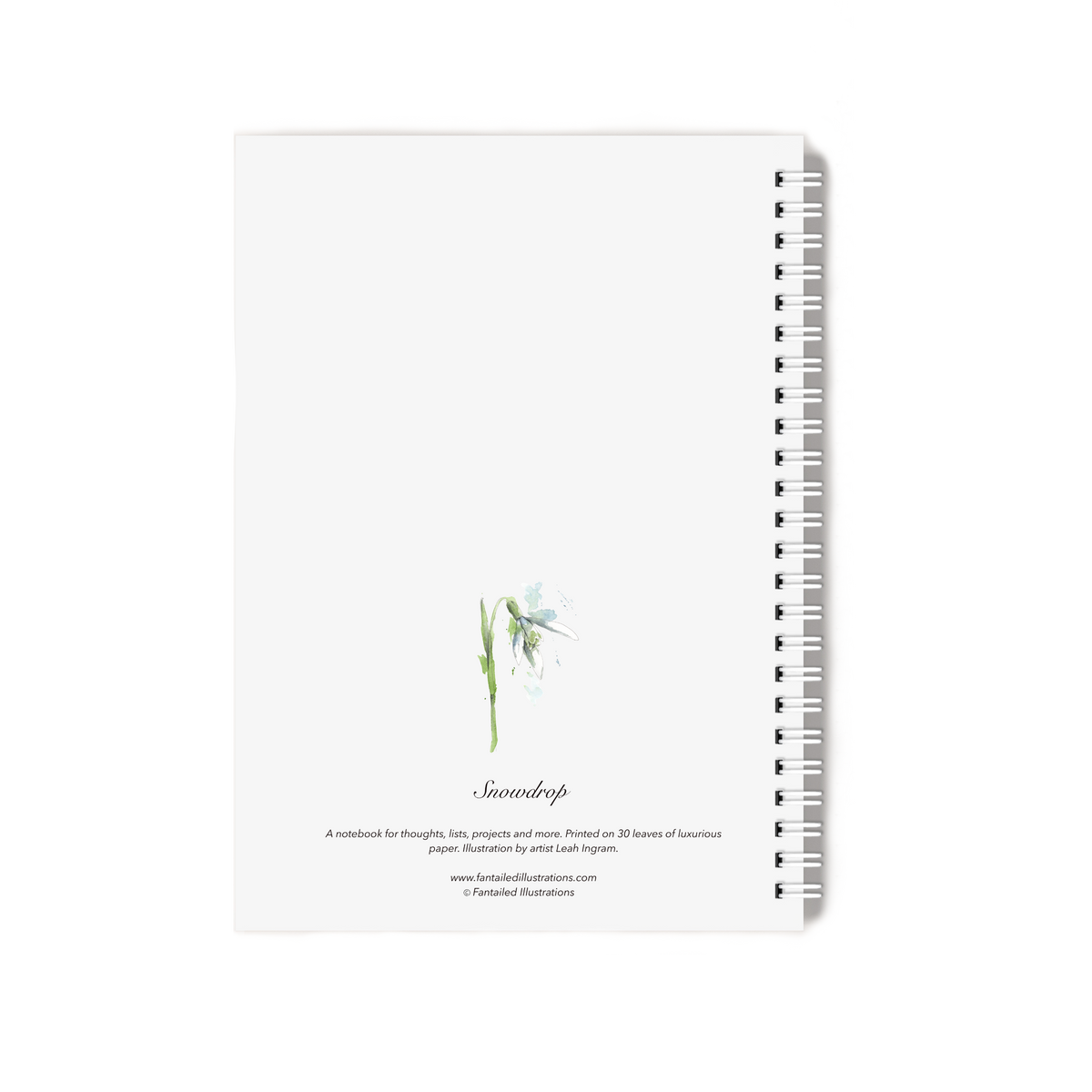 "Snowdrop" Notebook