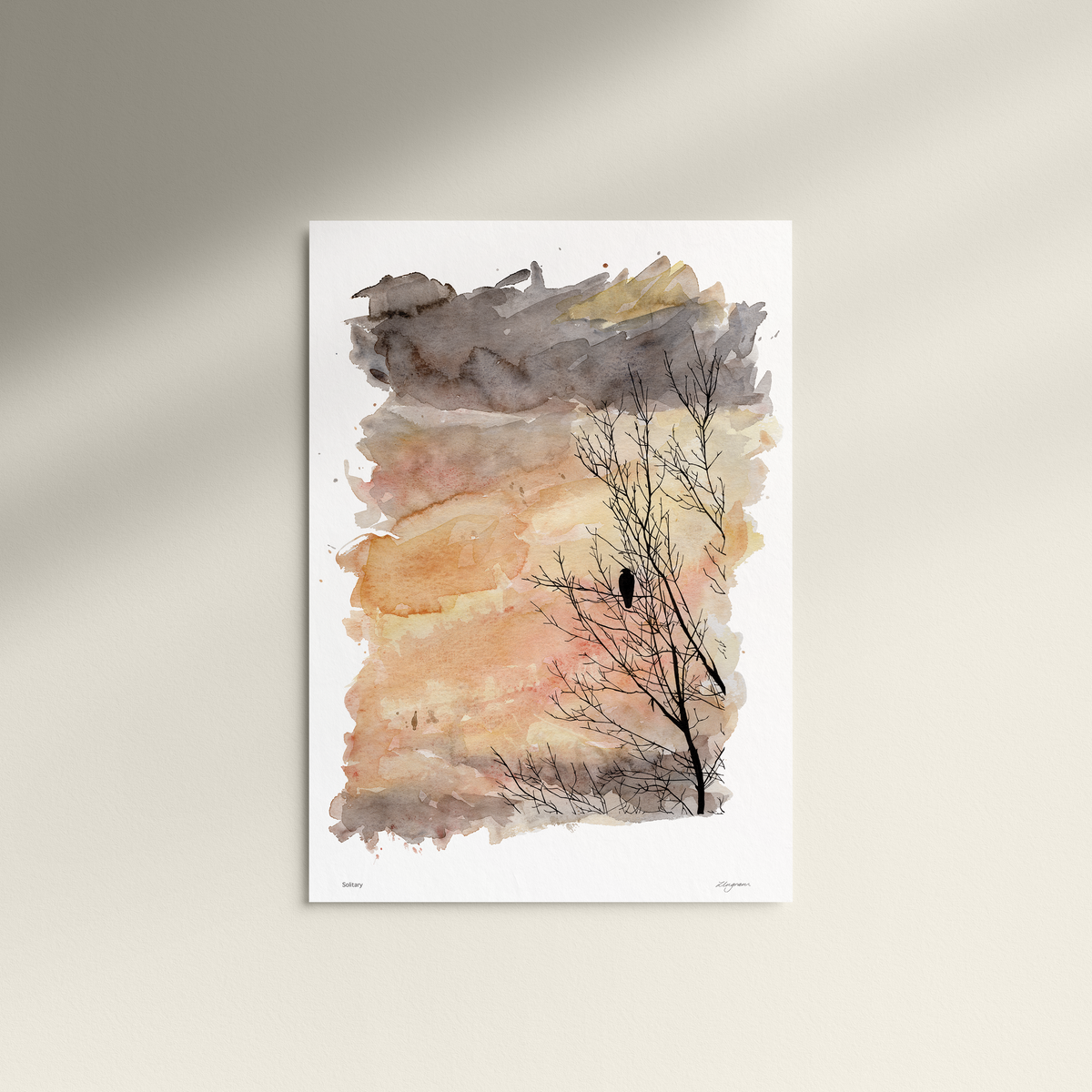 "Solitary" Print