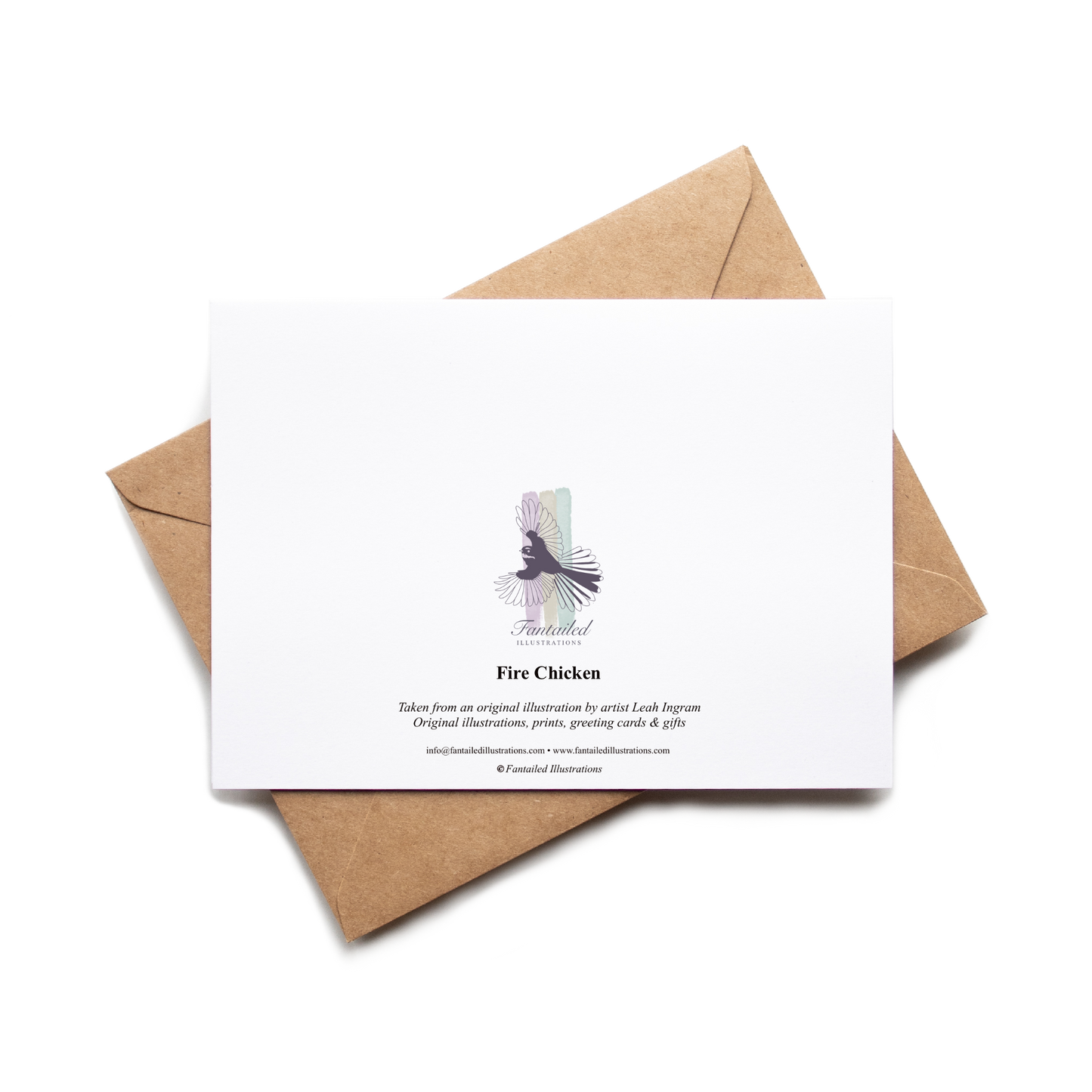 "Fire Chicken" Greeting Card