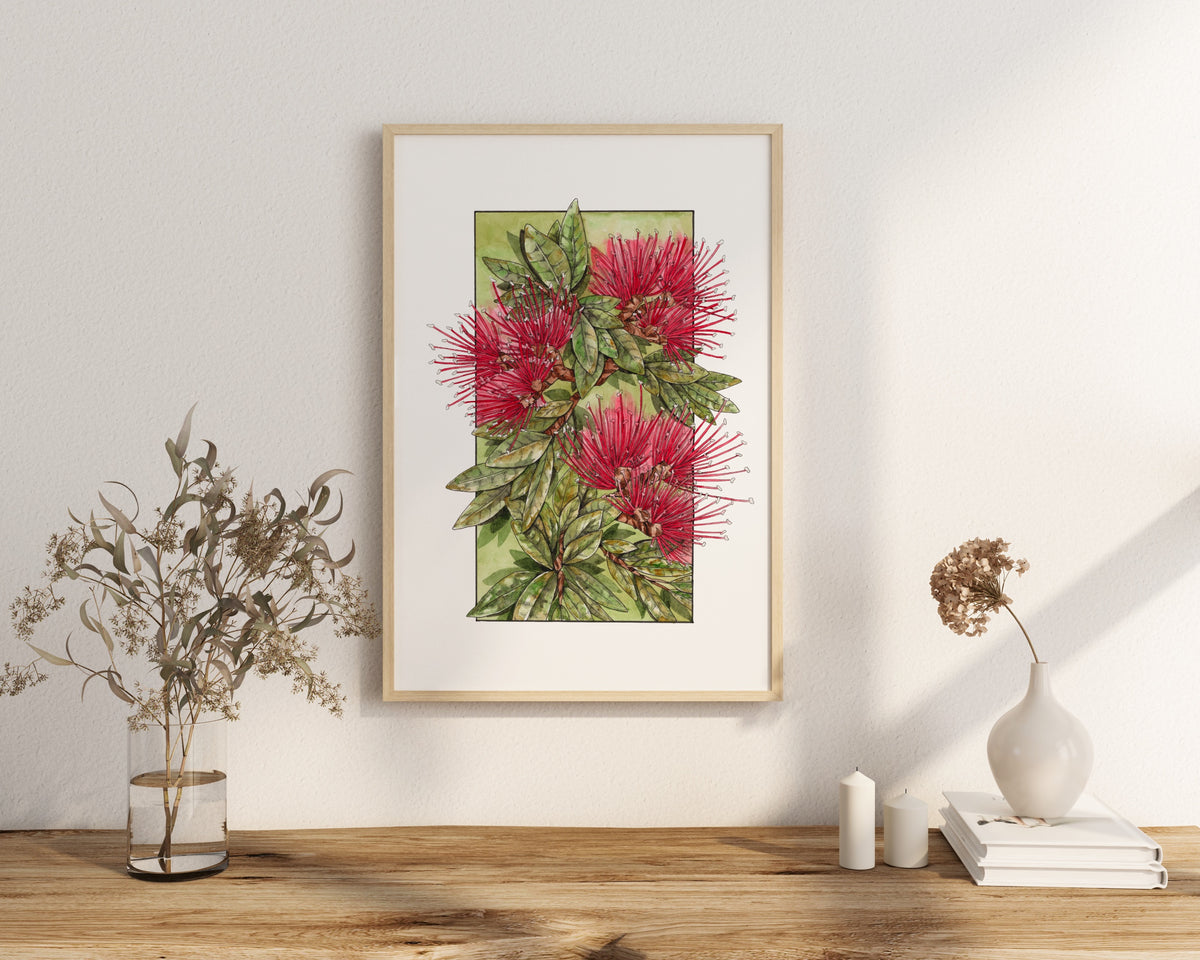 Pōhutukawa Print