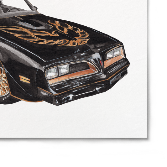 Vintage car illustration on a white background