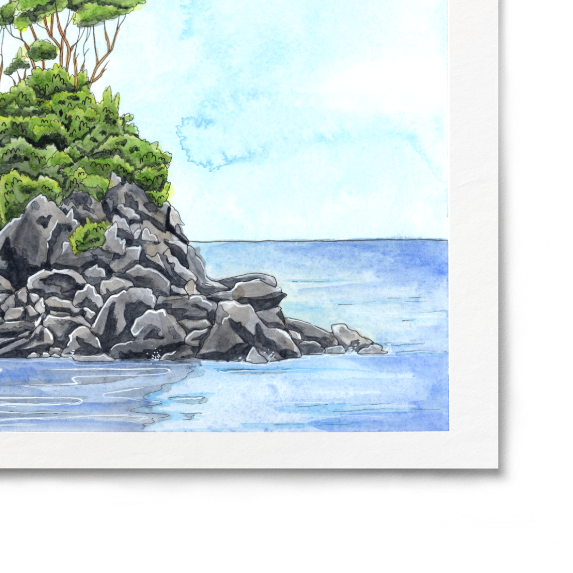 "Abel Tasman Rocks" Print