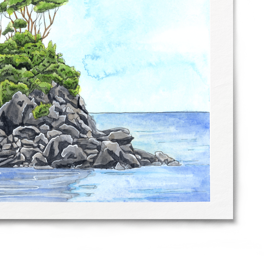 "Abel Tasman Rocks" Print