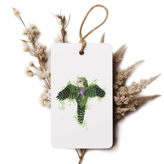 "Amythest Kākāpō" Gift Tag