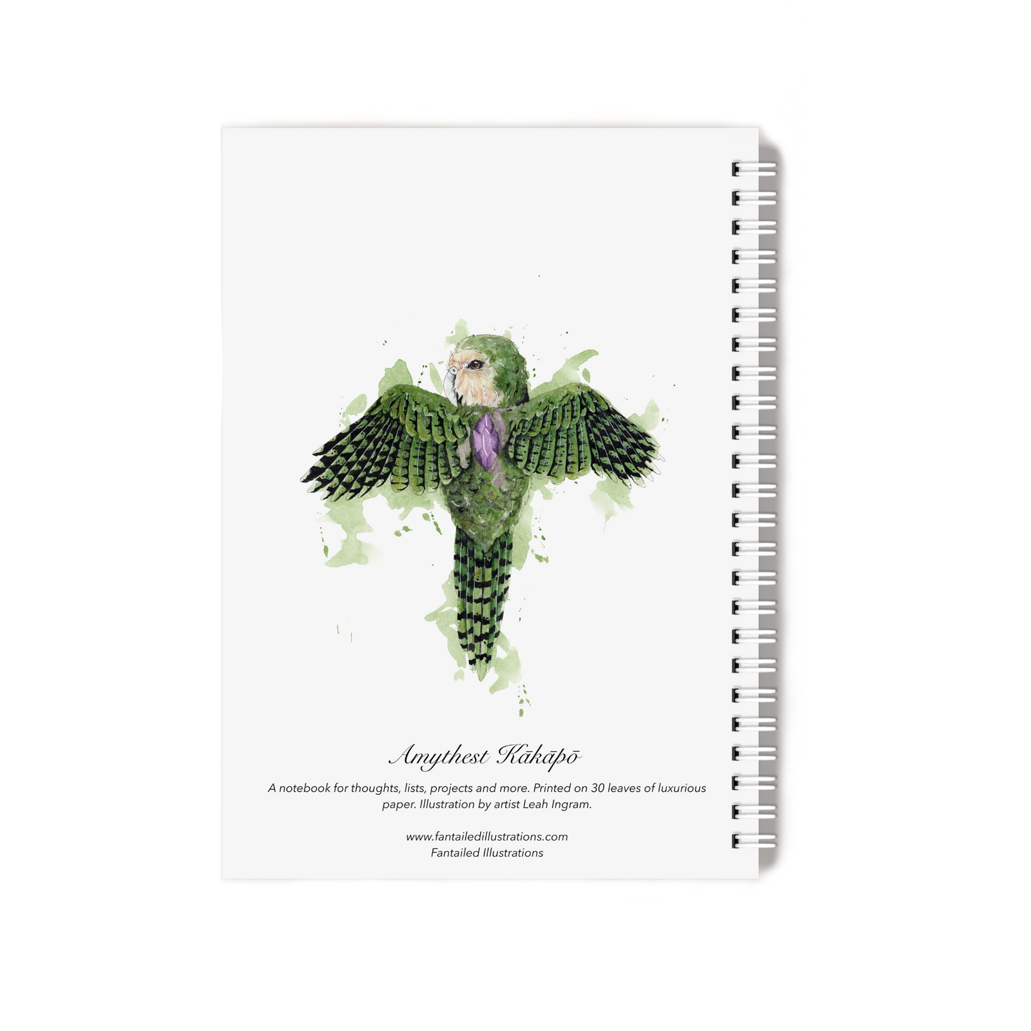 "Amythest Kākāpō" Notebook