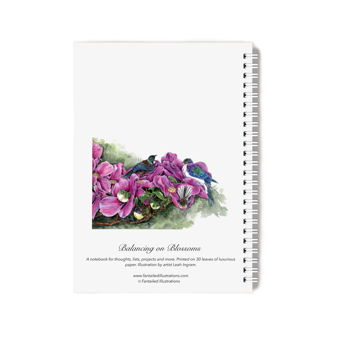 "Balancing on Blossoms" Notebook