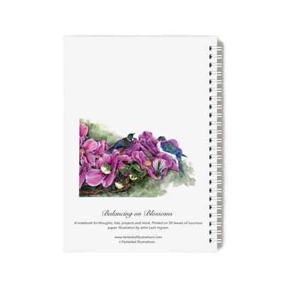 "Balancing on Blossoms" Notebook