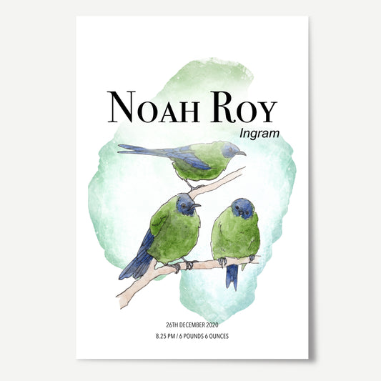 Korimako Birth Details Print