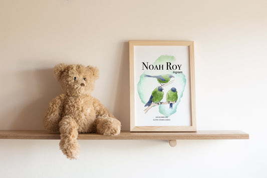 Korimako Birth Details Print