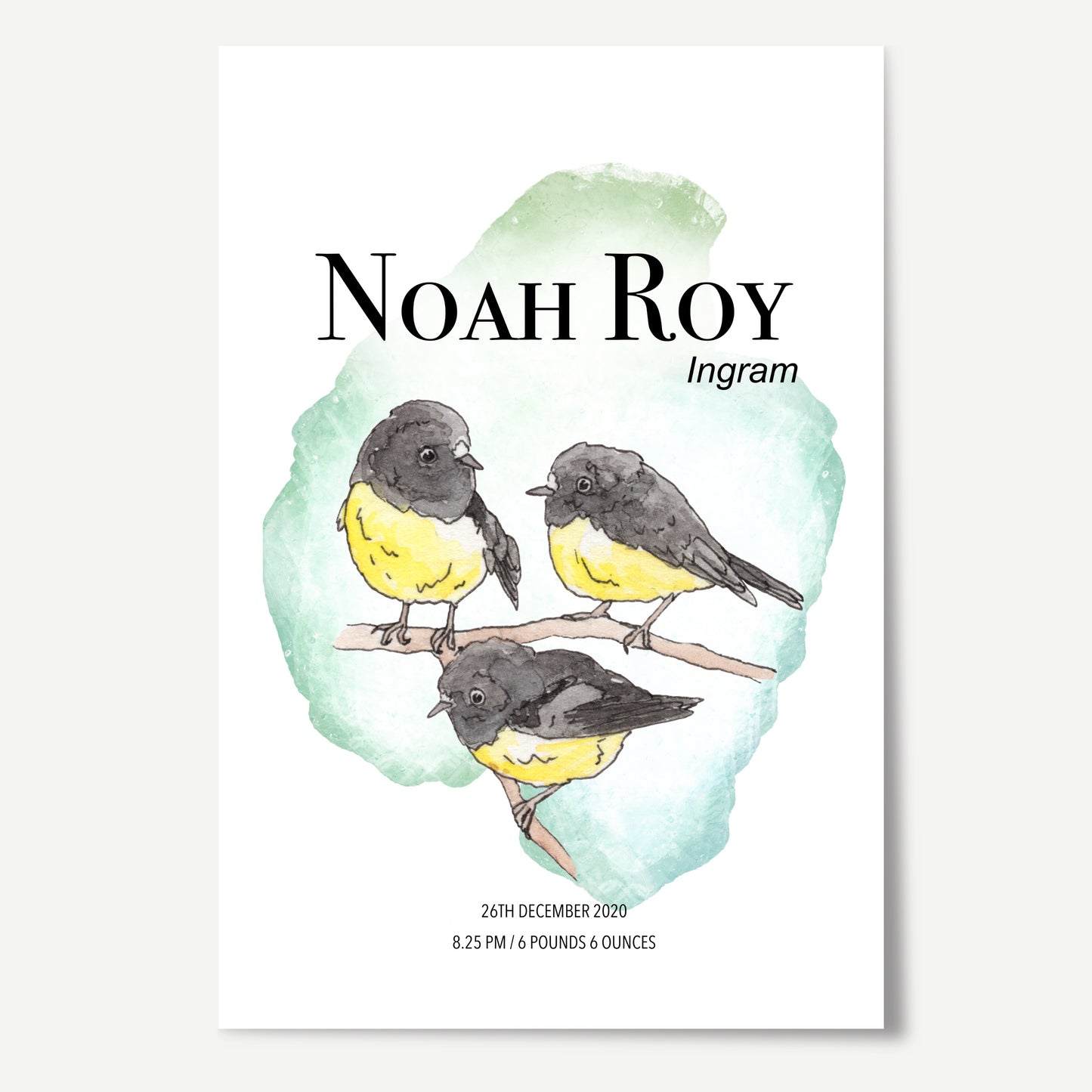 Miromiro Birth Details Print