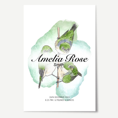 Tauhou Birth Details Print