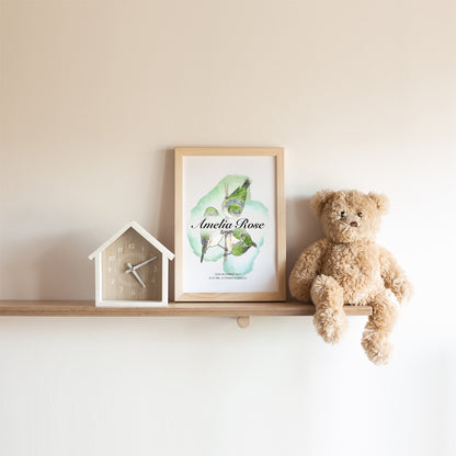 Tauhou Birth Details Print