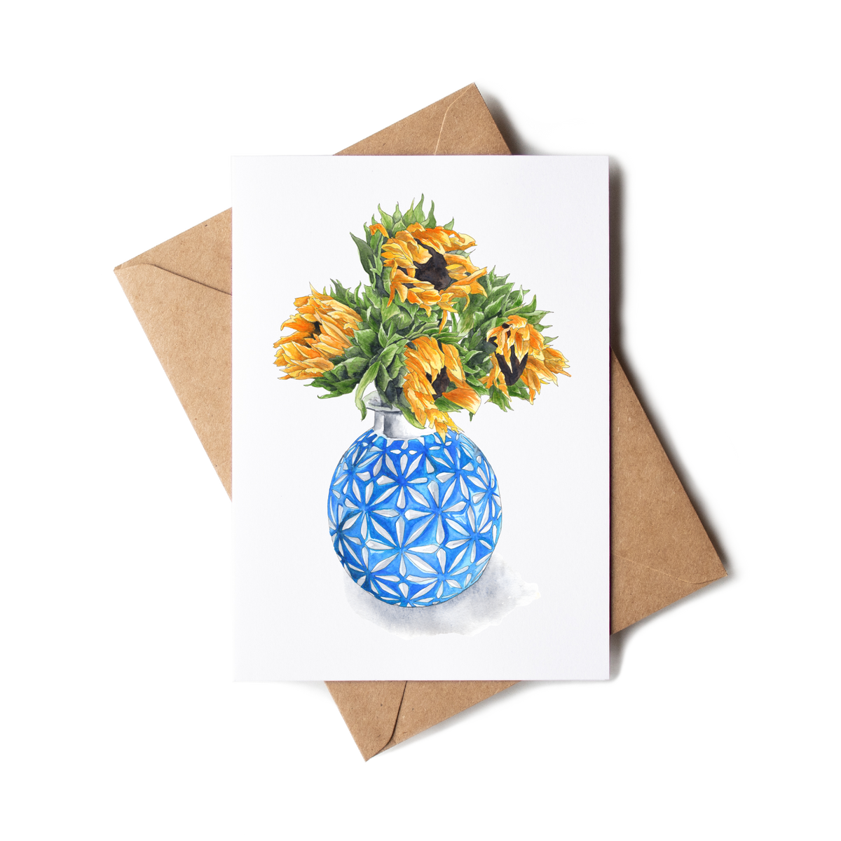 "Blue and Yellow" Greeting Card