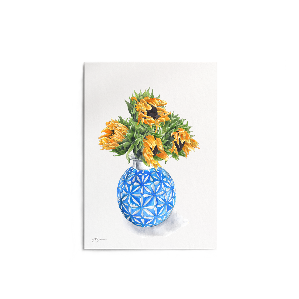 "Blue and Yellow" Print
