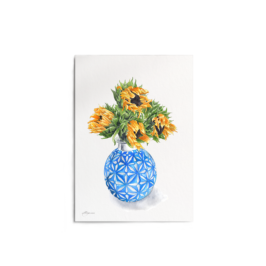 "Blue and Yellow" Print