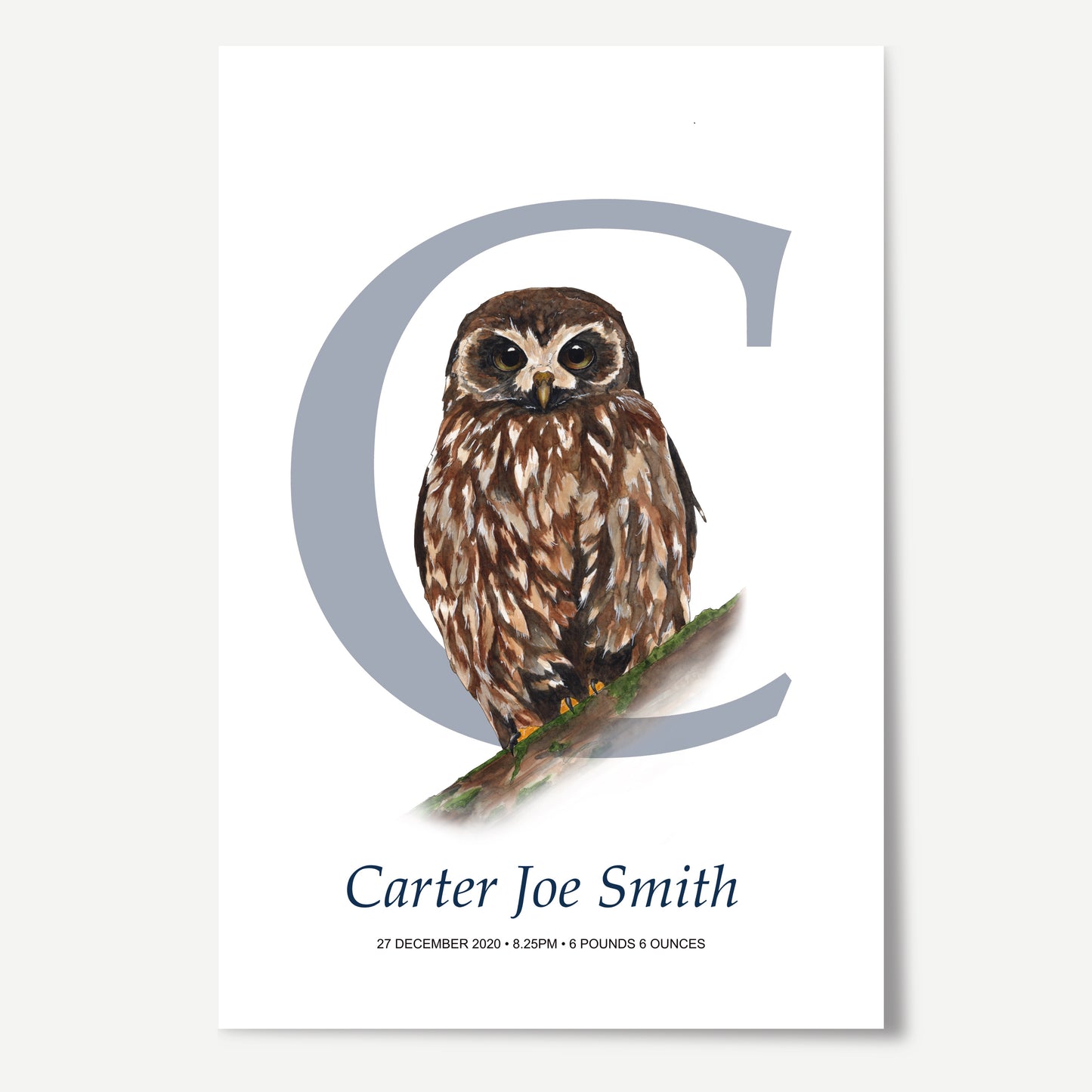 C Letter Custom Print