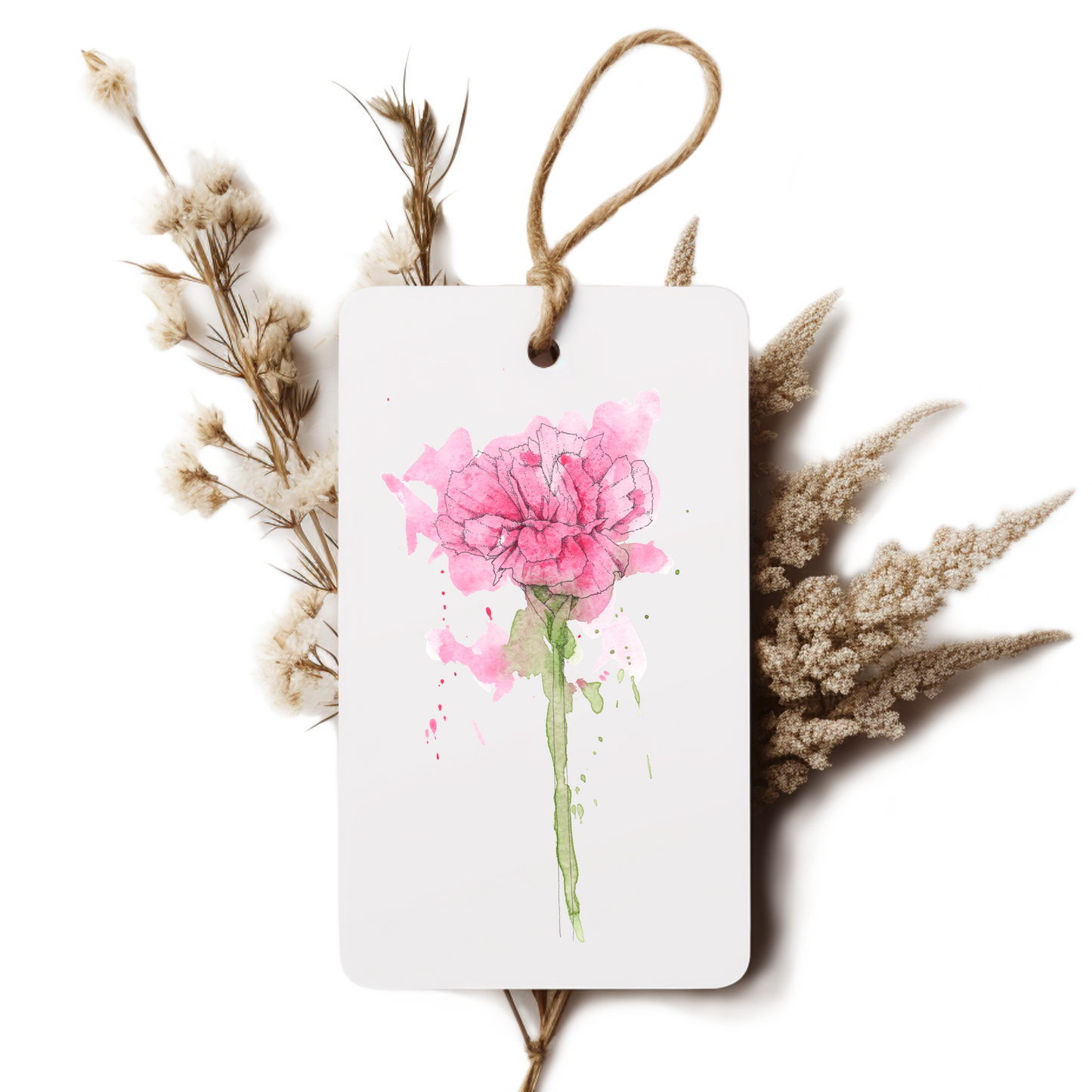 "Carnation" Gift Tag