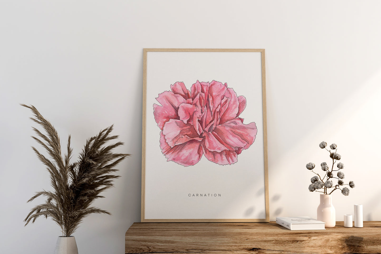 Carnation Flower Print